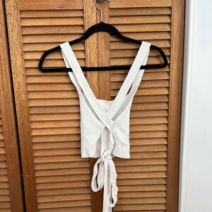 Wilfred White Wrap Top